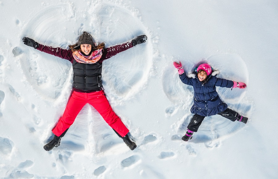attività da fare con i bambini in inverno - giochi sulla neve