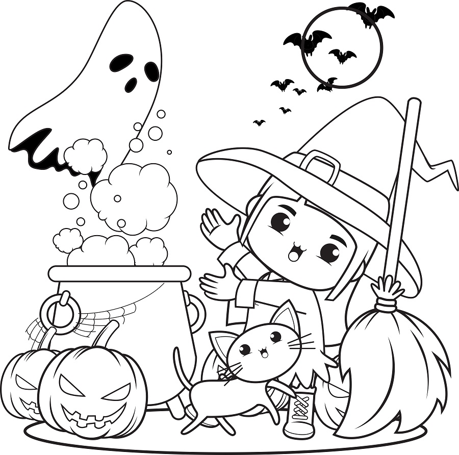 Giochi e disegni di Halloween da stampare3